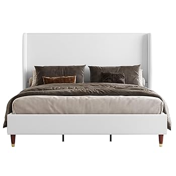 IVORYさま専用 Amazon.com: Jocisland Full Upholstered Platform Bed Frame